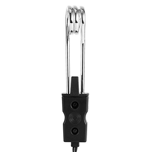Immersion Heater, Mini Portable 120-140W Black Electric Car Boiled Water Immersion Heater for Heating Boiling Tea Coffee Drinking (12V)