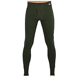 MERIWOOL Men’s Merino Wool Midweight Baselayer Bottom - Army Green/Medium