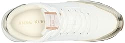 Anne Klein Women's Runner Sneaker, White Multi, 7.5 M
