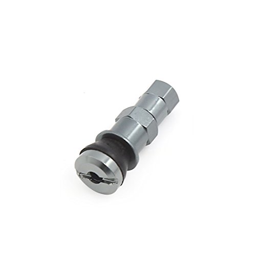 Click Here to See More Images uxcell 40mm Length Gray Straight Anti-leakage Tubeless Tire Valve Stem Cap Adapter