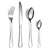 16-Piece-Cutlery-Set-for-4Ben-Bel-Stainless-Steel-Tableware-Dinnerware-Knife-Fork-Spoon-Set-Easy-Clean-Dishwasher-Safe 16-Piece Cutlery Set for 4 Persons–Ben & Bel Stainless Steel Knife, Fork and Spoon Tableware Set–Easy-Clean & Dishwasher…