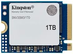 Kingston NV3 1TB M.2 2230 NVMe SSD | Up to 6000MB/s | SNV3SM3/1T0