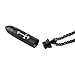 HZMAN Stainless Steel Celtic Cross Bullet Cremation Jewelry Keepsake Memorial Ash Urn Necklace Black 22+2