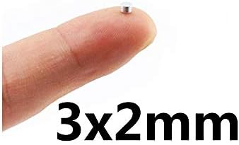 wrdxc 100pcs 3x2 mm N35 Powerful Super Strong Magnet Round Rare Earth Permanent Neo Neodymium Magnet