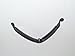 Small Banana Hair Clip Ponytail Holder (Black) 3 7/8