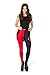 Ensasa Black Red Poker Digital Print Fashion Spandex Strechy Legging