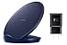 Samsung Qi Certified Fast Charge Wireless Charger Stand (2018 Edition) Universally Compatible with Qi enabled Smartphones - US Version - Blue (EP-N5100TLEGUS)