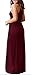 KORSIS Women's Summer Casual Loose Sleeveless Racerback Long Maxi Swing Dresses with Pockets Wine Red M