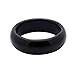Nostrand 6mm Black Onyx Gemstone Plain Band Ring (7)
