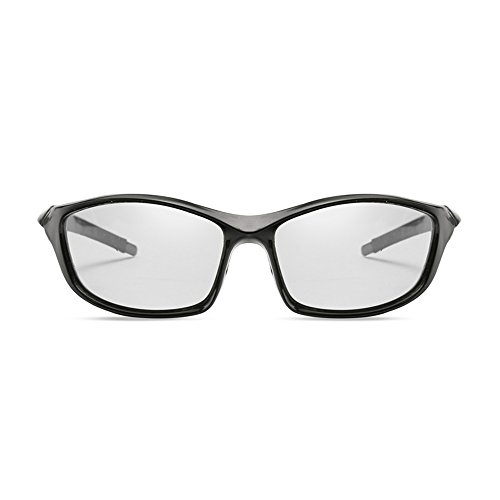 Photochromic Sunglasses Men Women HD Polarized Sports Cycling Glasses By Long Keeper (Bright Grey) - Thumbnail 3