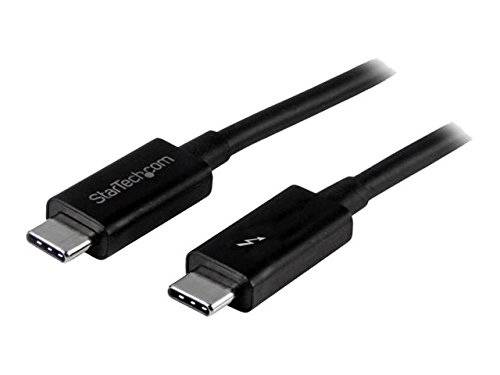 Click Here to See More Images StarTech.com Thunderbolt 3 Cable - 6 ft / 2m - 4K 60Hz - 20Gbps - USB C to USB C Cable - Thunderbolt 3 USB Type C Charger Cable