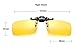 ZYZH Polarized Clip On Sunglasses Flip Up Fit Over Night Vision Glasses Anti Glare for Men Women Driving Sports 2 Pairs with Box -Yellow+Green