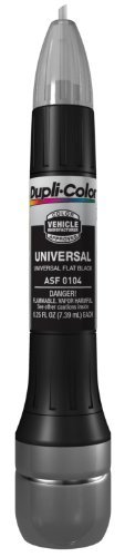 Dupli-Color ASF0104 Universal Flat Black Exact-Match Scratch Fix All-in-1 Touch-Up Paint - 0.5 oz. by Dupli-Color
