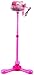 Velocity Toys VT Mini Star Music Show Children's Kid's Toy Stand Up Microphone Playset w/ Built in MP3 Jack, Speaker, Adjustable Height