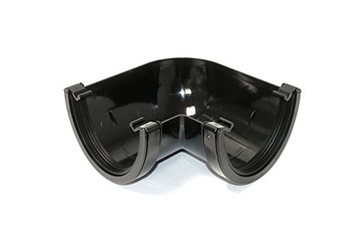 Marshall Tufflex Universal XL High Capacity 90 Degree Angle Bend for 114 x 71.5 guttering RWXA1 Black White Brown (White)