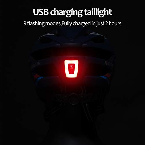 MOKFIRE Bike Helmet Mountain Bicycle Helmets with Safety LED Back Light Detachable Magnetic Goggles Road Cycling Helmets… - Image 5