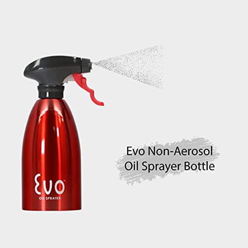 Evo Oil Sprayer Bottle, NonAerosol for Olive and Cooking Oils, 16