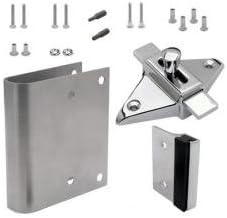 Bathroom Partition Door"Fix-It-Kit, Converts Concealed Latch to Slide Latch Operation, 111169