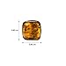 Honey Amber Sterling Silver Small Square Stud Earrings