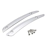 XFMT Chrome Motorcycle Split Windshield Side Trim