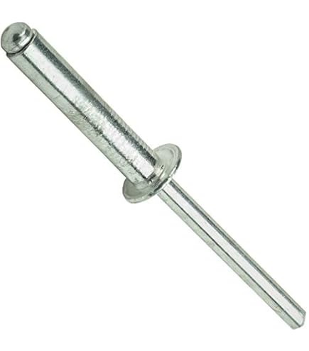 Swpeet 240Pcs Large Flange Aluminum Blind Rivets Kit – 3/16” X 3/8” To 1” (6 Sizes) Silver Pop Rivets For Indoor/Outdoor Use