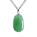 iSTONE Womens Teardrop Genuine Stone Pendant Chakra Stones Necklace