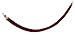Displays2go 6 1/2-Feet Crowd Control Velvet Rope with Brass Hooks - Burgundy (RP2MRRBR03)