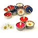 Relax spa shop Daisy Flower Candle Colourful in Tea Lights, Floating Candles, Scented Tea Lights, Aromatherapy Relax (Pack of 10 Pcs.)