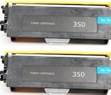 2 X Compatible with Brother TN350 Compatible Toner Cartridge for use with Brother HL-2040, HL-2070N, FAX-2820, FAX-2920, MFC-7220, MFC-7225n, MFC-7420, MFC-7820n, DCP-7020 Printers - Black