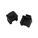 uxcell 20Pcs SFP-B Black Silicone Anti-dust Stopper/Plug for Protect Data Port of Devices
