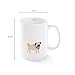 FRINGE STUDIO Happy Pug Mug, 12 liquid ounces
