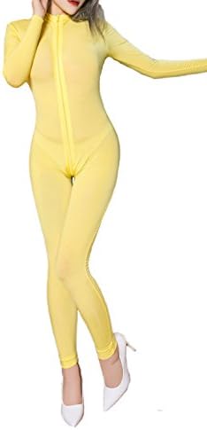 yellow tight jumpsuit