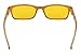 Reduce Eyestrain,Anti Blue Rays,UV Protection Computer Reading Glasses(Black-Yellow,Amber Tinted Lenses) +1.5