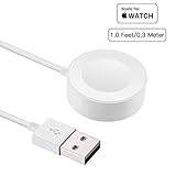 Apple Watch Charger Pad and iWatch Magnetic USB Charging Cable/Cord for 38mm/42mm Series 1/2/3/4 1Feet [ Apple MFi Certified ]