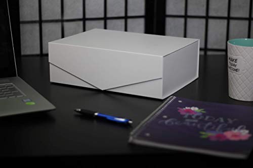 Cohaja-Matte-White-Gift-Box-with-Lid-3-Pack-12-x-9-x-4-Inch-Magnetic-Closure-Multiple-use-Decorative-Gift-or-Storage-Boxes-for-Bridesmaid-Proposals-Favors-Weddings-Office-and-More