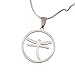 Unique Dragonfly Jewelry Shiny Stainless Steel Chain Necklace Pendant for Women 20