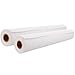 U.S. Art Supply 18-inch x 75-feet Premium Heavy Weight White Bond Easel Paper Rolls, 19 Pound Bond (70gsm), Pack of 2-Rolls, Also Great for Countertop Art Projects
