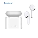 Bluetooth Earphone Stereo in-Ear Headphones with 5.0 Wireless Built-in Microphone headsets and Charging case