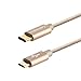 CableCreation USB C to Micro USB, USB Type C to Micro USB 2.0 Charging & Data Cable, USB Type C Devices to Android Devices, 1.2m/4 feet, Gold Braided with Aluminum