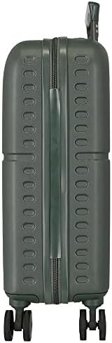 Accent Green Valigia da cabina 40x55x20 cm ABS rigido Chiusura TSA integrata 37L 3,22 kg 4 doppie ruote Bagaglio a mano