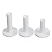 Scott Edward Golf Practice Rubber Tee for Practice Mat, 3 Pieces Different Sizes Packed, 75mm, 65mm, 54mm (White)