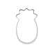 BTMB Aluminum Pineapple Cookie Cutter Biscuit Baking Molds Pack of 10