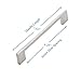 Southern Hills Brushed Nickel Cabinet Pulls - 160mm - Satin Nickel Drawer Handles, Modern Kitchen Cabinet Handles, Silver Kitchen Handles for Cabinets and Drawer Pulls, Cupboard Door Hardware