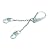 3M Protecta PRO 1350200 22" Chain Rebar Assembly For Positioning, Steel Rebar Hook At Center, Snap Hooks At Leg Ends, 310-Pound Capacity, Silver