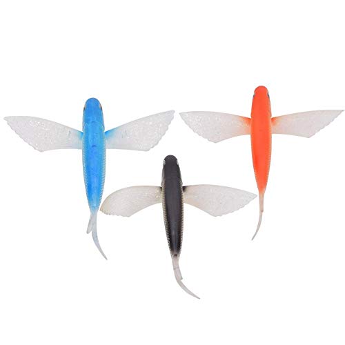 Vbest Life 6.7in Simulé Fly Wing Fish Flying Fish Bionic Fish Artificial Soft Bait Lure Fishing Tackle Accessory Soft Bait Thon Fish Fake Bait