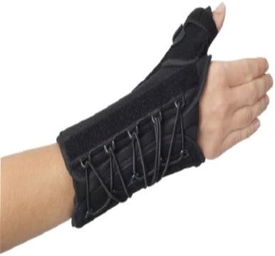 MCK87493000 - Djo Global Wrist / Thumb Support Splint Quick-Fit W.T.O. Palmer / Thumb Stay Nylon / Foam Left Hand Black One Size Fits Most