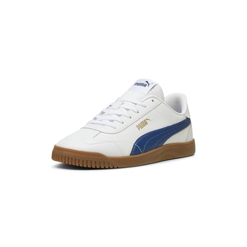 PUMA Men’s Club 5v5 Shoes Sneaker, White-Clyde Royal Gold, 7.5
