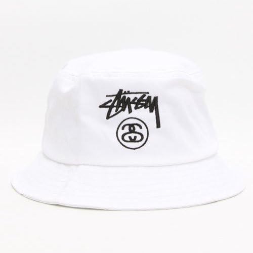 Amazon ステューシー Stussy Stock Lock Bucket Hat White バケットハット 白 並行輸入品 L Xl ハット 通販