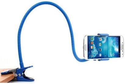Jackscool Universal Long Arm Lazy Bed Desktop Car Mount Kit Holder with Addtional Suction Cup for All Smartphone Iphone Galaxy-blue