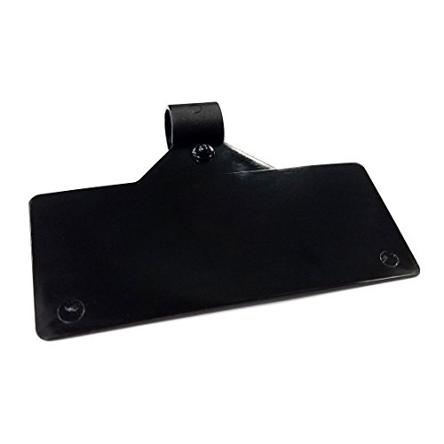 3" L x 1.25" H Clip On Black Shelf Label Holder, Plastic Sign Clips for Wire Grids, Racks & Baskets - 50 Pack - Thumbnail 3